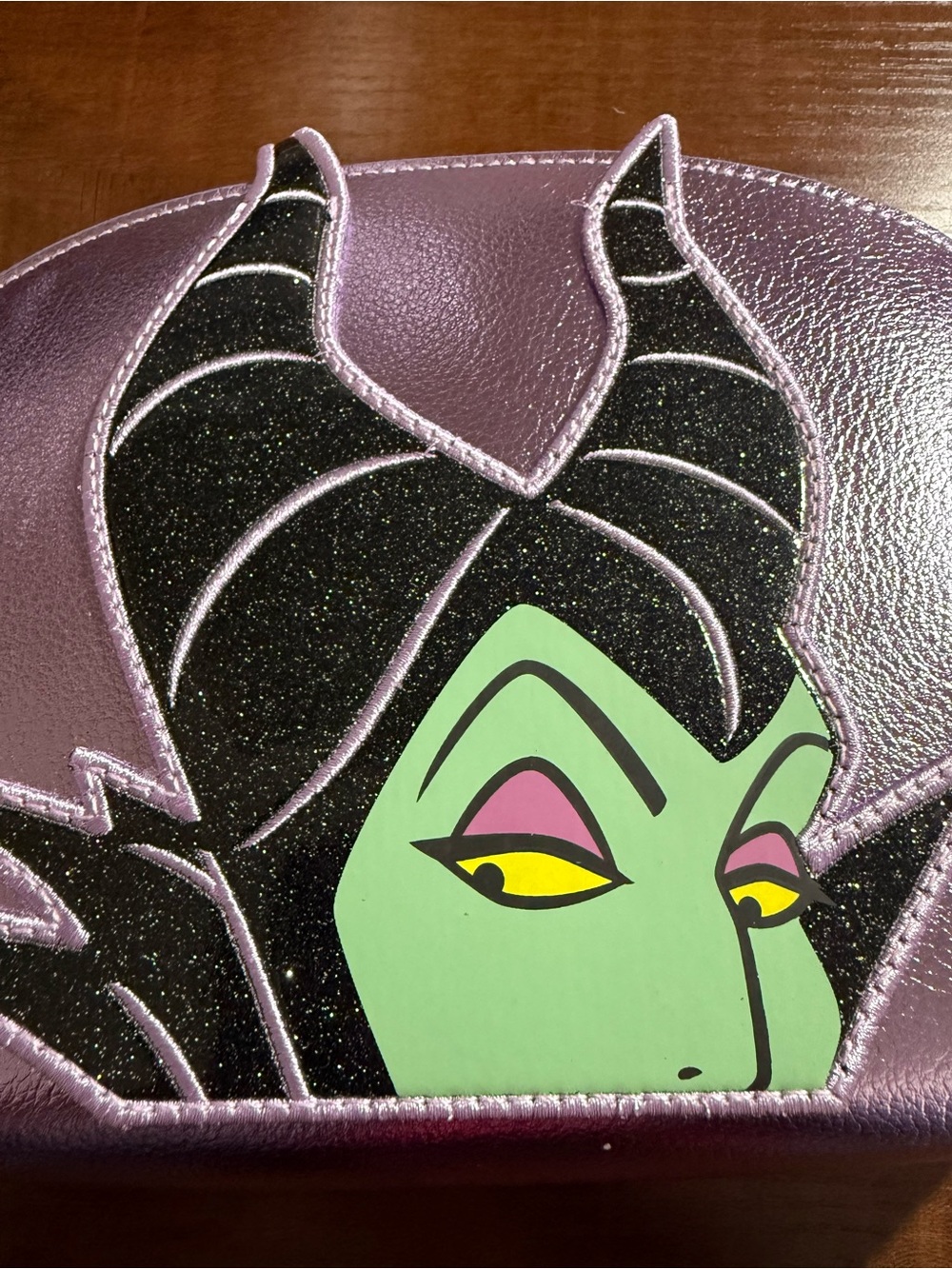 Primark x Disney Purple Maleficent Character Cosmetic Bag *NEW - Picture 3 of 9